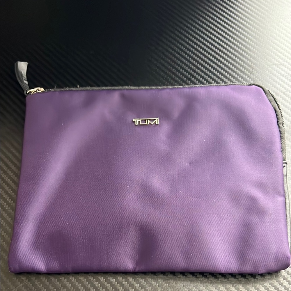 TUMI Purple Travel Pouch